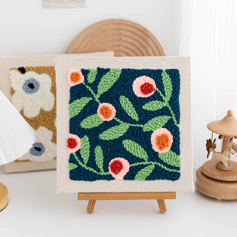 Blooming Joy DIY Punch Needle Craft Kit | 20x20cm