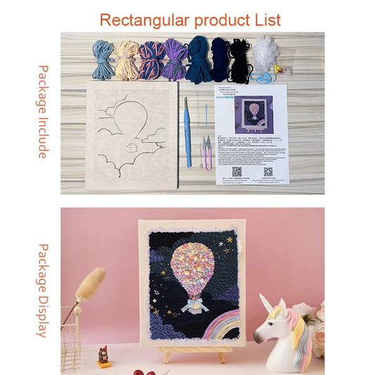 Little Red Riding Hood | 25x30cm | DIY Punch Needle Craft Kit | 25x30cm