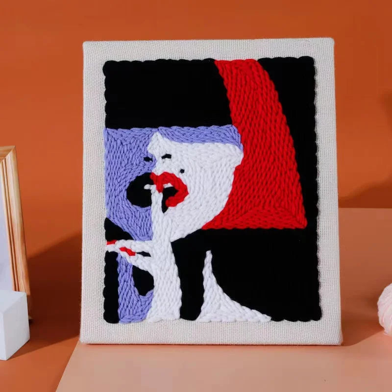 3D Magic Embroidery Needle Kits Punch Needle Set For Beginner DIY Craft Sewing Needlework Cross Stitch Art Home Decor For Gift