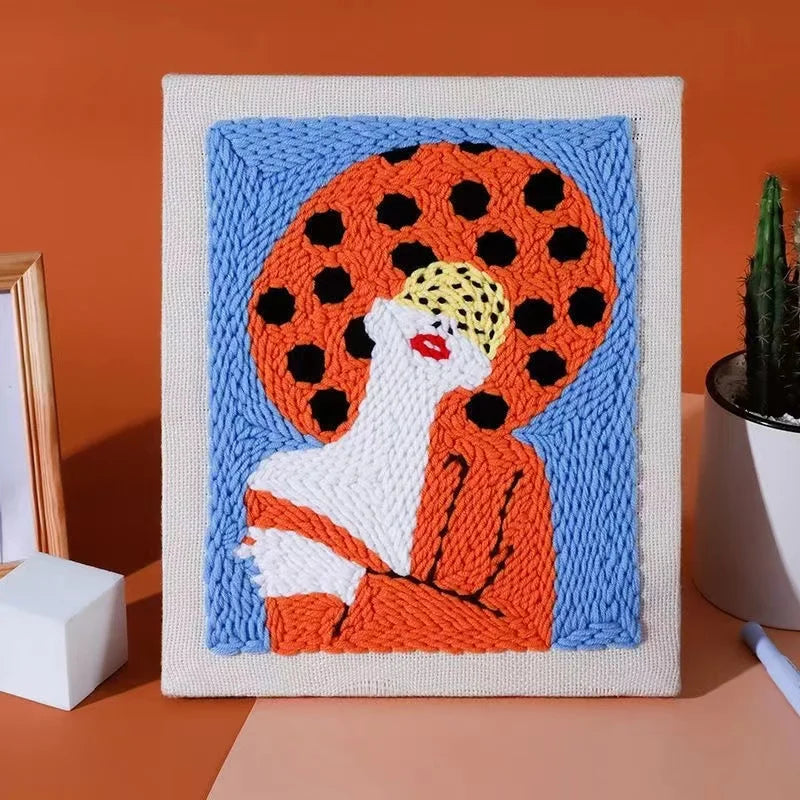 3D Magic Embroidery Needle Kits Punch Needle Set For Beginner DIY Craft Sewing Needlework Cross Stitch Art Home Decor For Gift