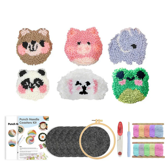 Animal Coaster Tools - Punch Needle Kit
