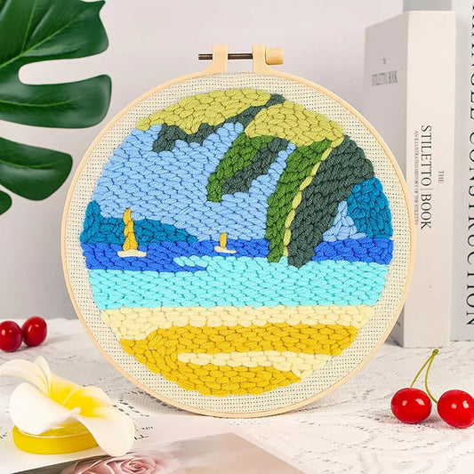 Beach Day - Punch Needle Kit