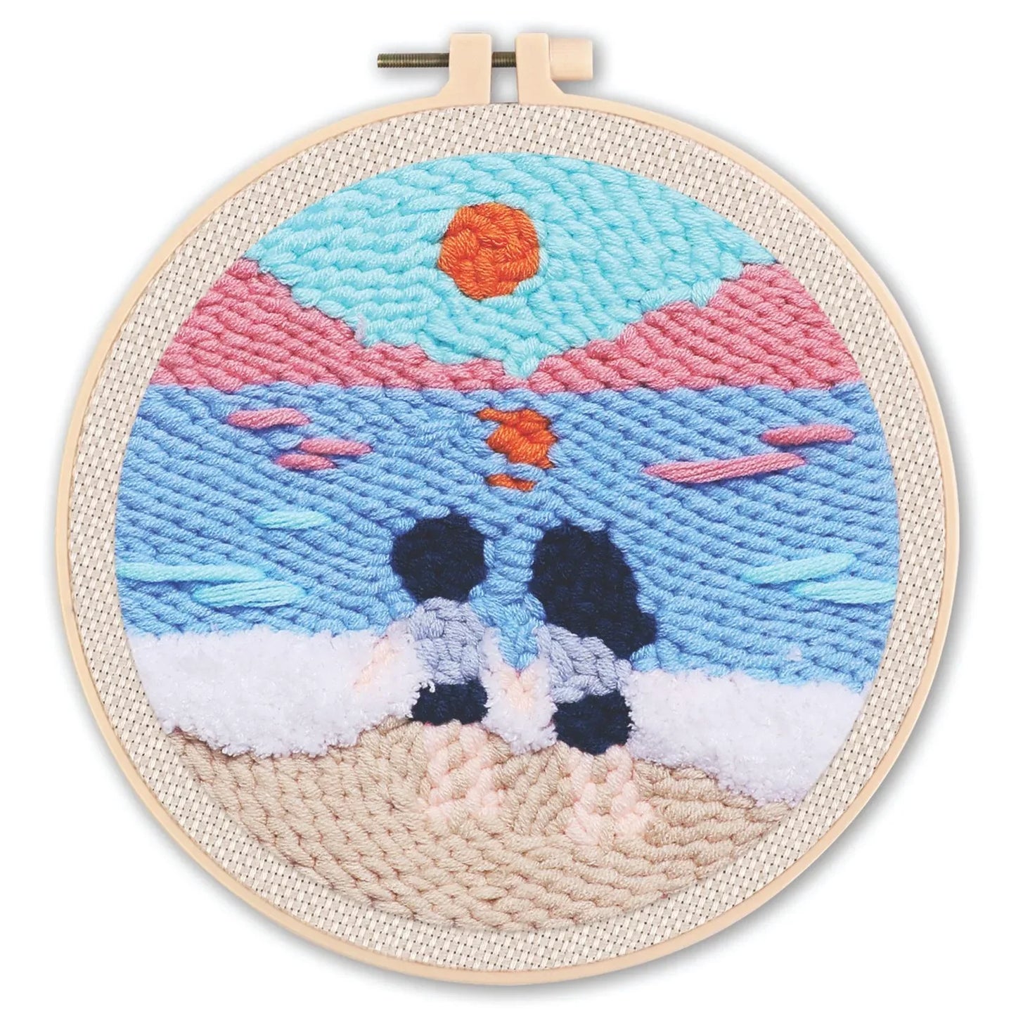 Beach Scene - Punch Needle Kit