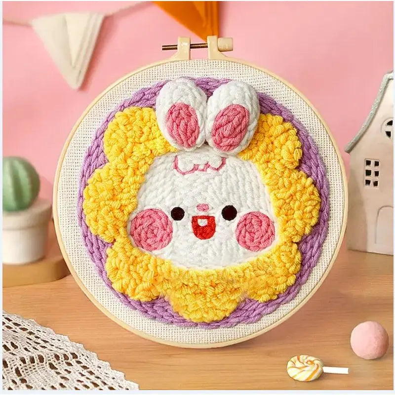 Bunny Flower - Punch Needle Kit