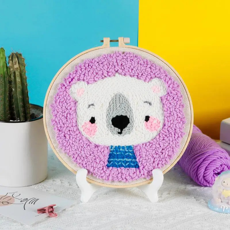 Cartoon Animal - Punch Needle Kit