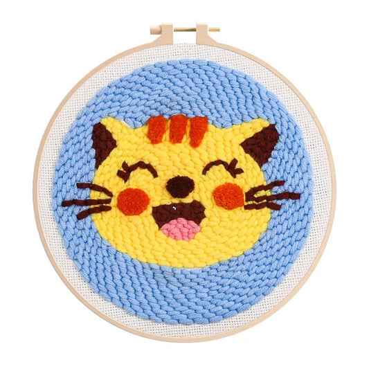 Cat Embroidery - Punch Needle Kit