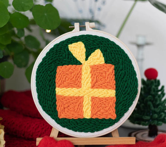 Christmas Hoop - Punch Needle Kit