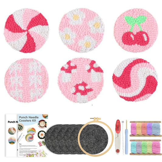 Coaster Kit Easy - Punch Needle Kit