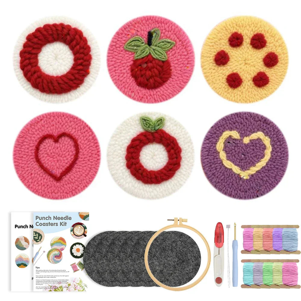 Coaster Starter - Punch Needle Kit