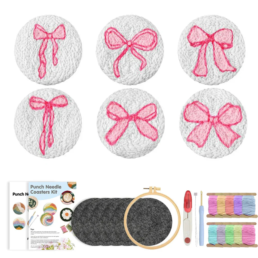 Coasters DIY Hoop - Punch Needle Kit