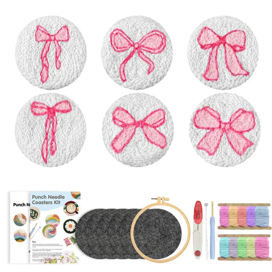 Coasters DIY Hoop - Punch Needle Kit