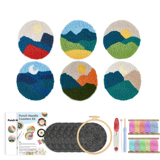 Coasters Set - Punch Needle Kit
