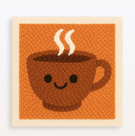 Coffee Mug - Punch Needle Kit