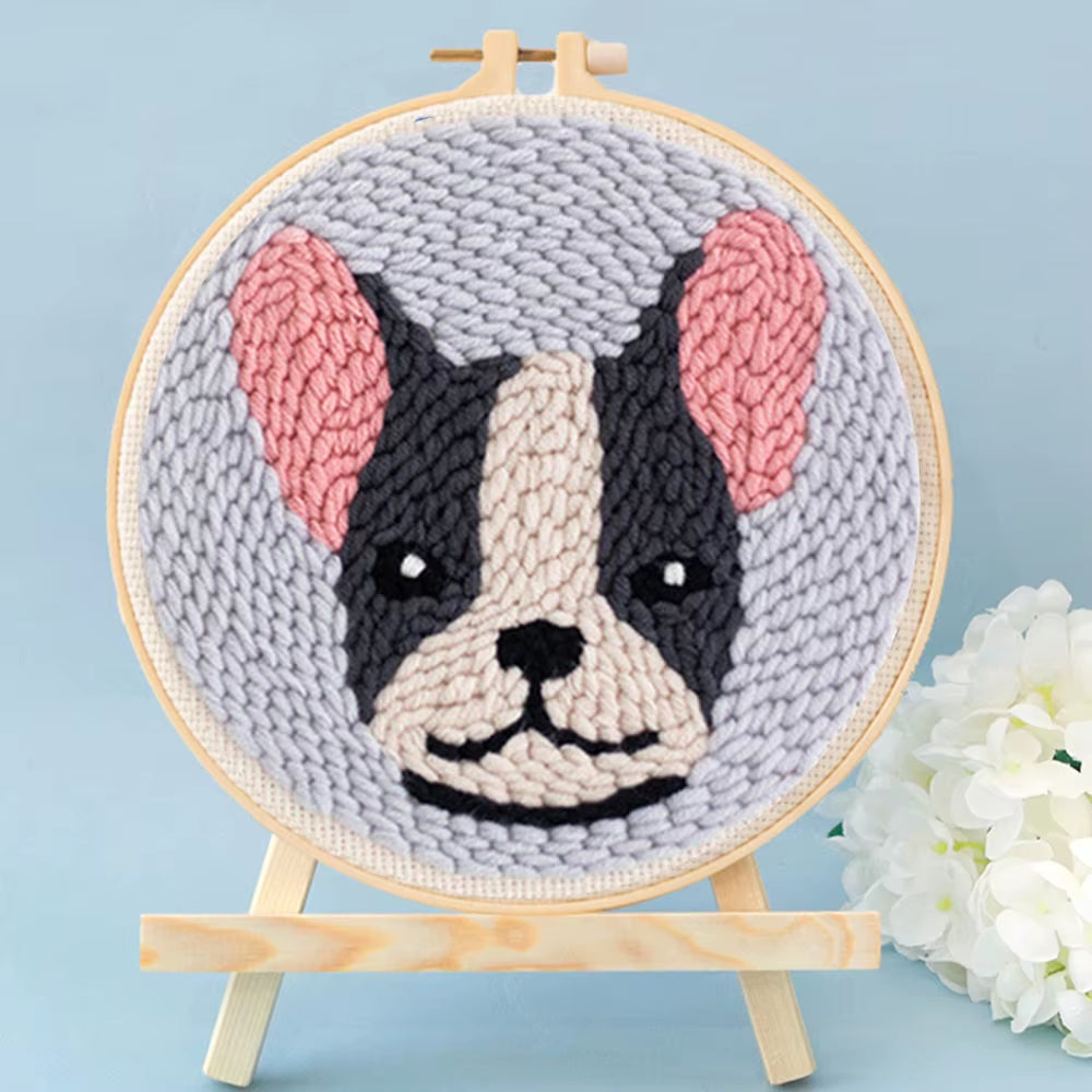 Cute Dog - Punch Needle Kit