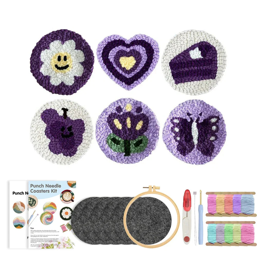 Easy Coaster - Punch Needle Kit