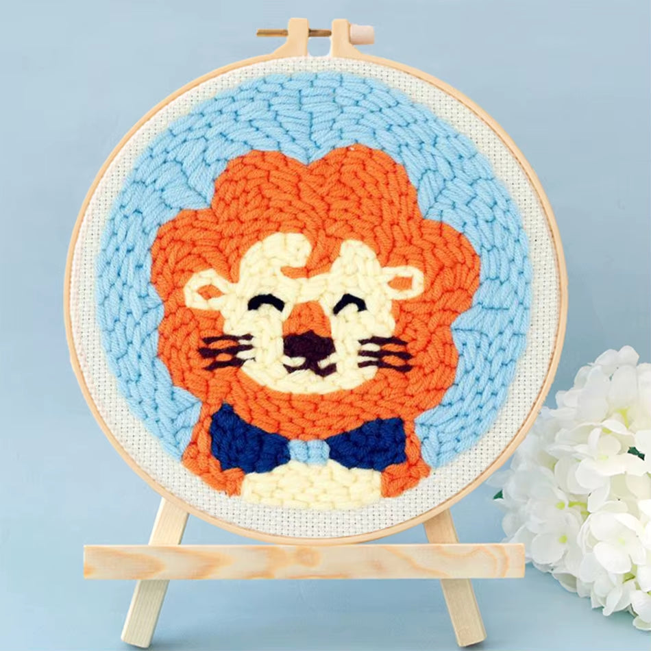 Echo Of The Wild Lion - Punch Needle Kit