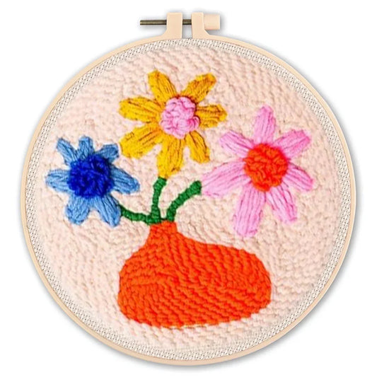 Floral Beginner Set - Punch Needle Kit