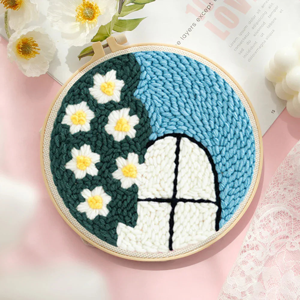 Floral DIY Decor - Punch Needle Kit