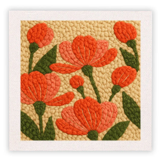 Floral Elegance - Punch Needle Kit