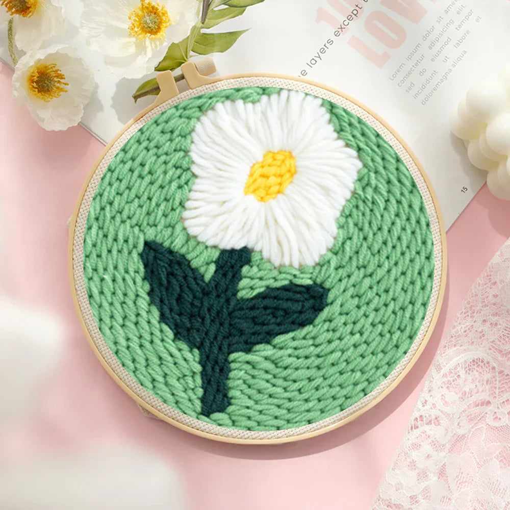 Floral Wall Art - Punch Needle Kit