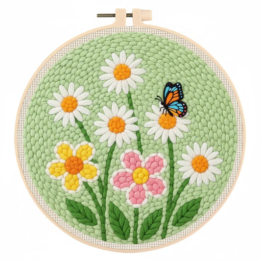 Flower Pattern DIY Gift - Punch Needle Kit