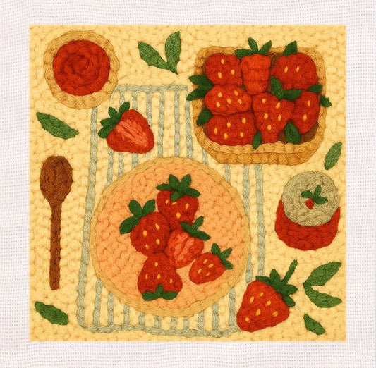 Flower Pattern DIY - Punch Needle Kit