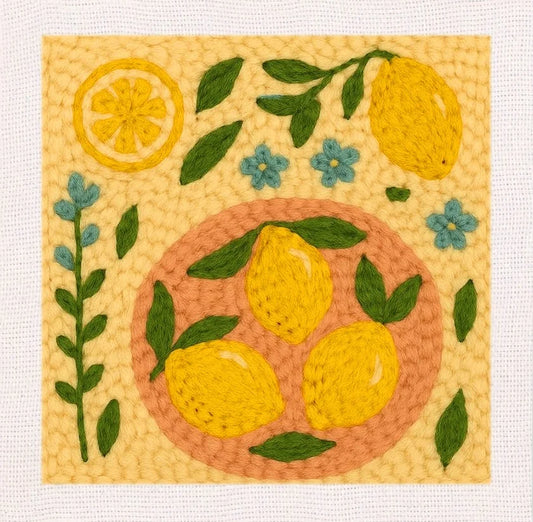 Flower Pattern Kit - Punch Needle Kit