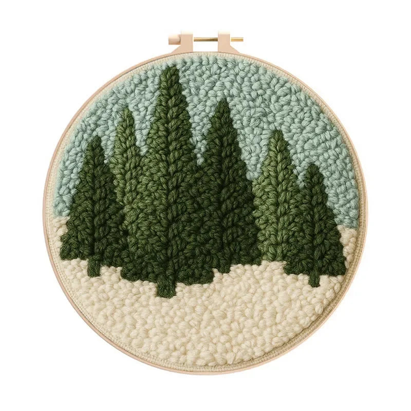 Forest Scene - Punch Needle Kit
