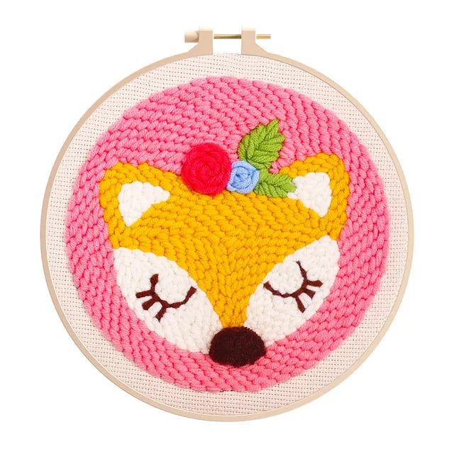Fox Embroidery - Punch Needle Kit