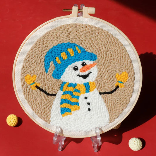 Cat Embroidery Hoop - Punch Needle Kit by Punch Needle Studio