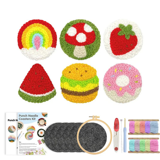 Fruit Coasters - Punch Needle Kit