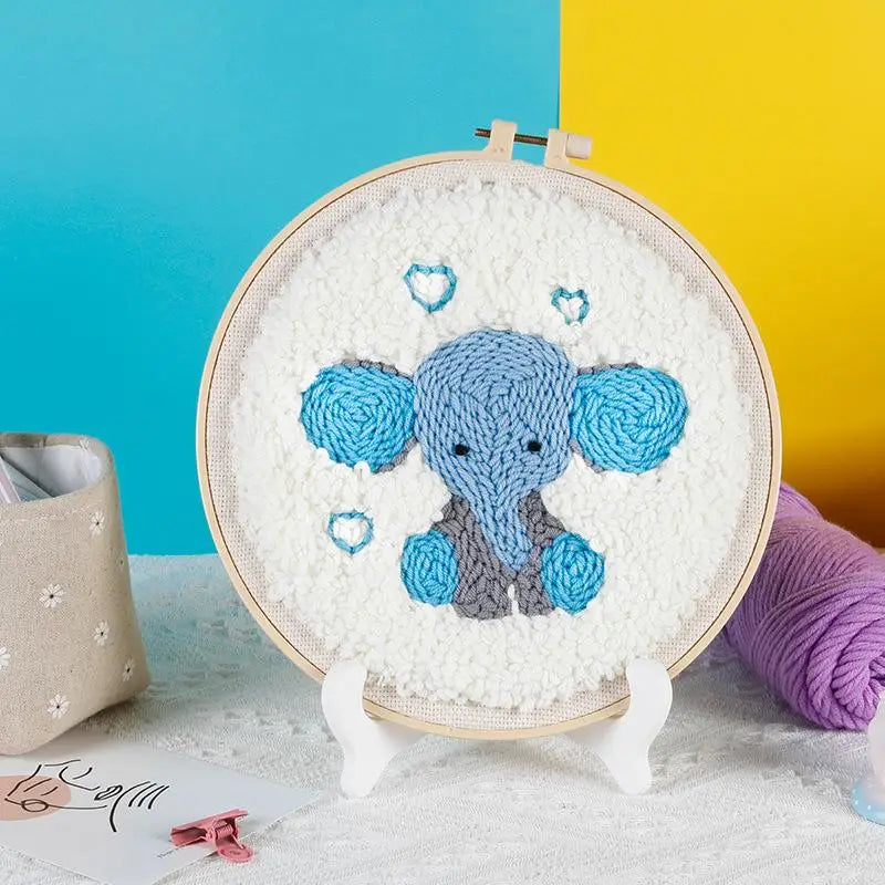 Gentle Elephant - Punch Needle Kit