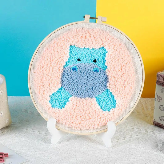 Hippo River - Punch Needle Kit