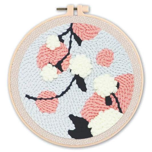 Hoop Yarn Floral - Punch Needle Kit