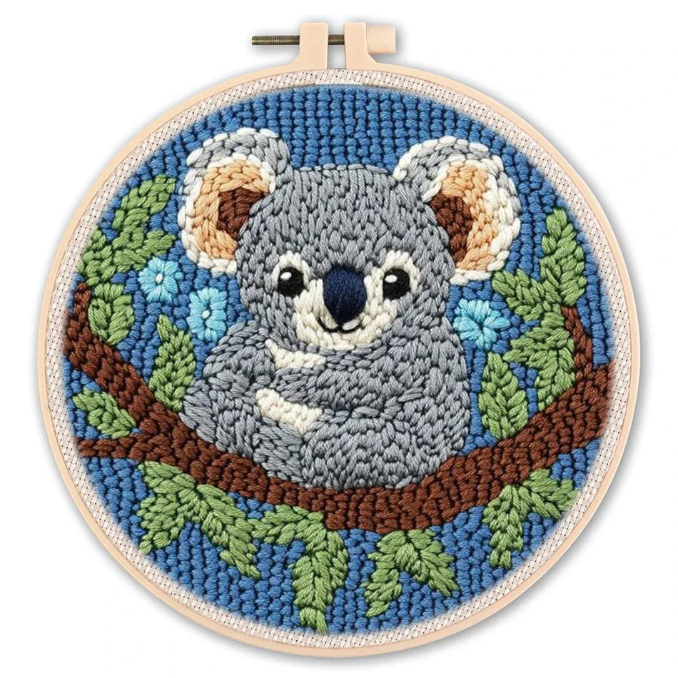 Koala Cuddles - Punch Needle Kit