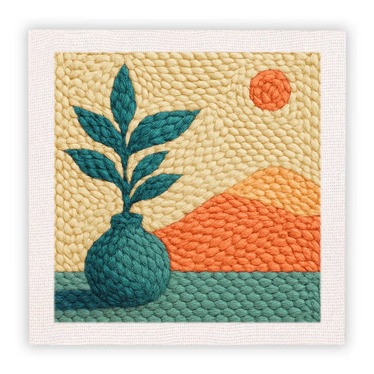 Landscape Pattern Kit - Punch Needle Kit