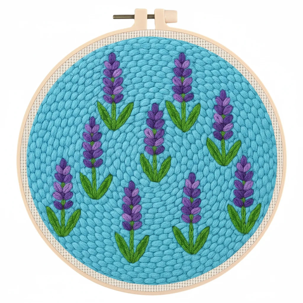 Lavender Floral - Punch Needle Kit