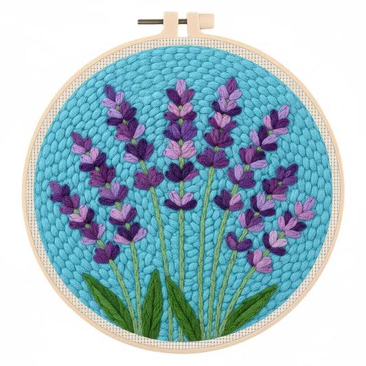 Lavender Starter - Punch Needle Kit
