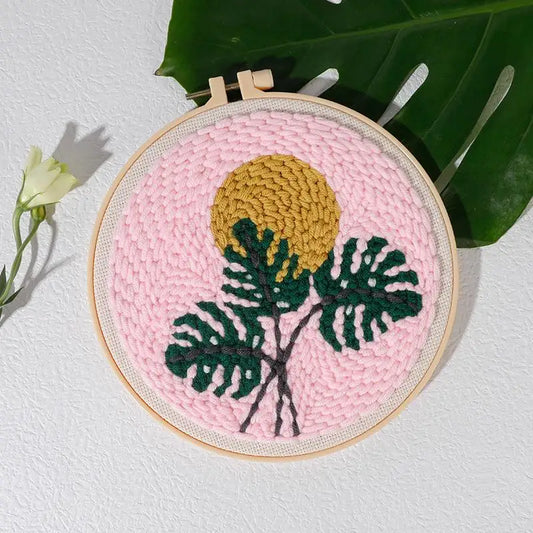 Leaf Starter Pattern - Punch Needle Kit