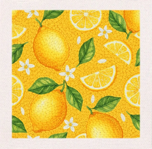 Lemon Floral - Punch Needle Kit
