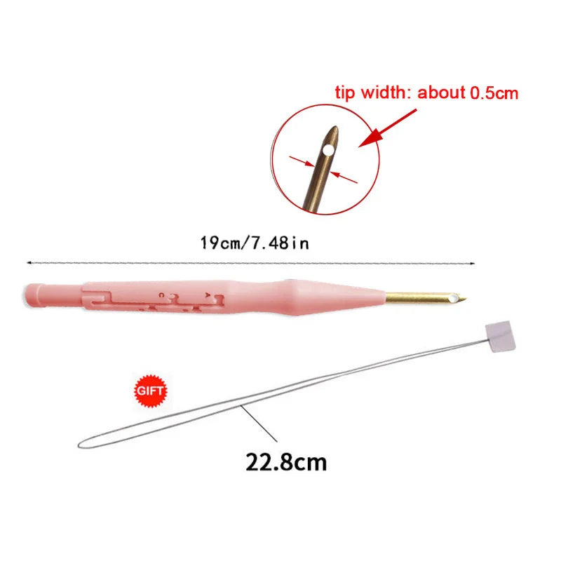 Magic Embroidery Punch Needle Pen Kit Cross Stitching Tool Set Weaving Tool Carpet Knitting Sewing Tool for DIY Sewing Craft Art