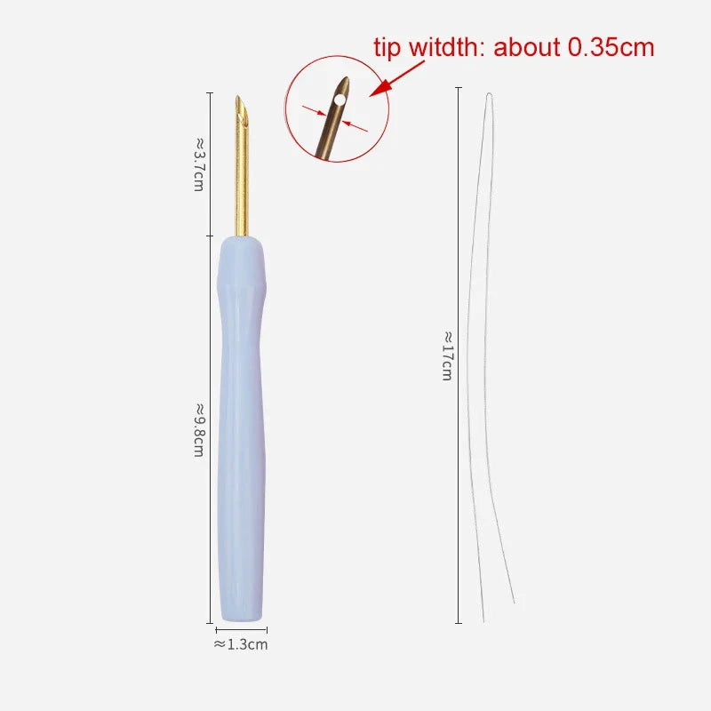 Magic Embroidery Punch Needle Pen Kit Cross Stitching Tool Set Weaving Tool Carpet Knitting Sewing Tool for DIY Sewing Craft Art