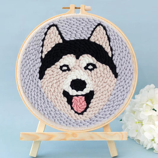 Majestic Husky - Punch Needle Kit