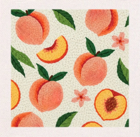 Peach Pattern - Punch Needle Kit