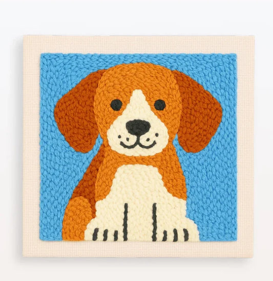 Punch Needle Embroidery Kits for Beginners Adults Cute Animals Craft Art Easy Punch Stitching kit with Tools 25x25cm Home Decor - CCXF-25-2525