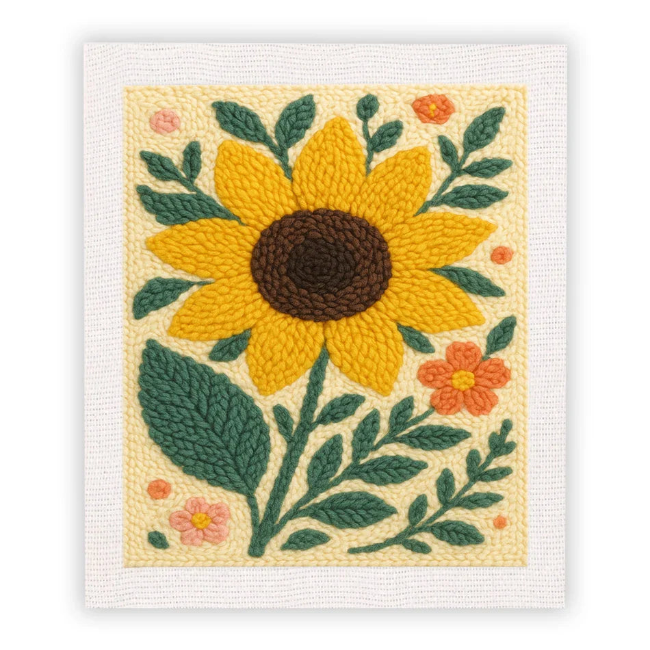 Radiant Sunflower - Punch Needle Kit