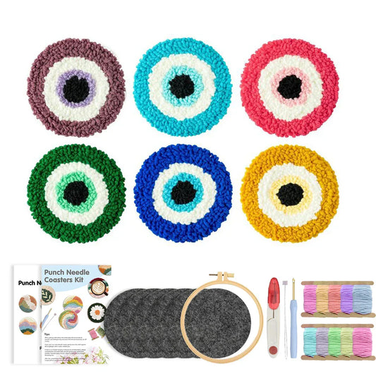 Round Coasters - Punch Needle Kit