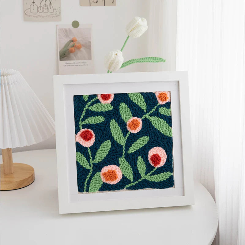 Blooming Joy DIY Punch Needle Craft Kit  | 20x20cm