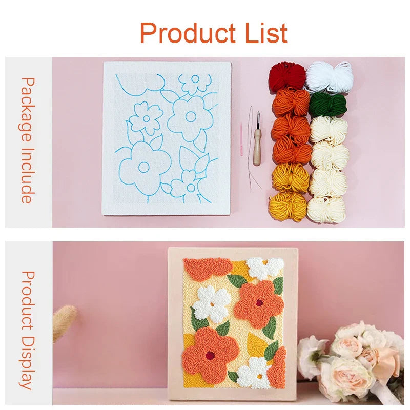 DIY Punch Needle Craft Kit  | 25x30cm