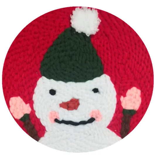 Snowman Embroidery Set - Punch Needle Kit